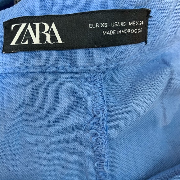 Zara | Blue Wrap Ruffle Midi Skirt - Picture 5 of 6